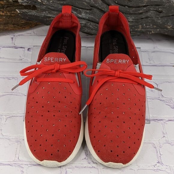 Sperry Top-Sider Red Swell Emmy Perforated Sneaker - Picture 2 of 10